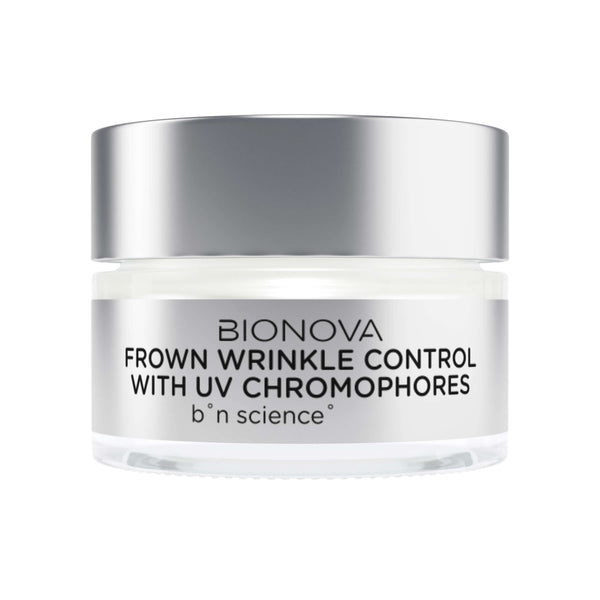 Frown Wrinkle Control with UV Chromophores
