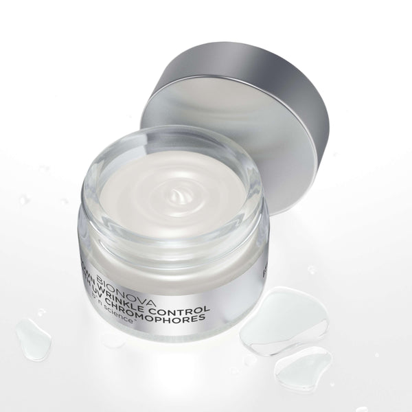 Frown Wrinkle Control with UV Chromophores