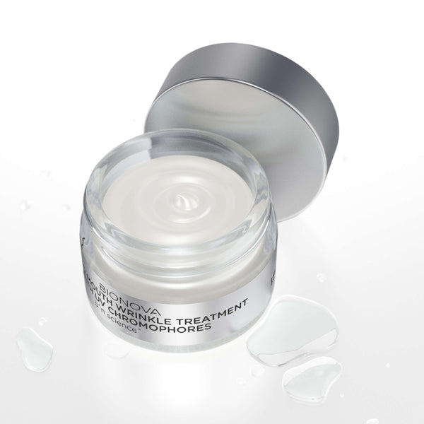 Nose-to-Mouth Wrinkle Treatment with UV Chromophores